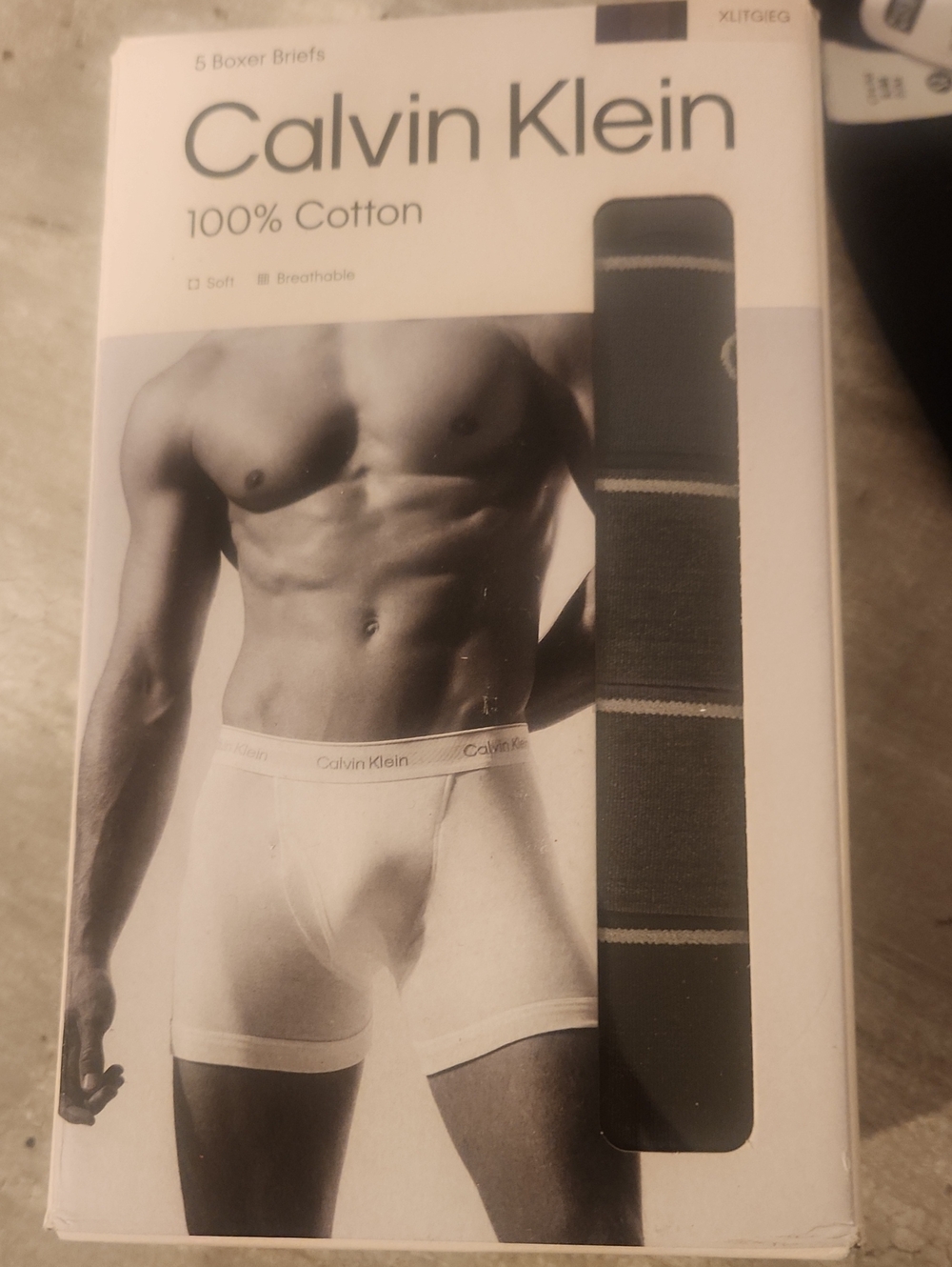 Calvin Klein White Cotton Boxer Briefs with Branded Waistband